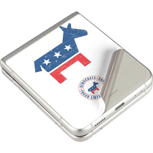 Democrat Donkey Galaxy Z Flip3 5G Skin
